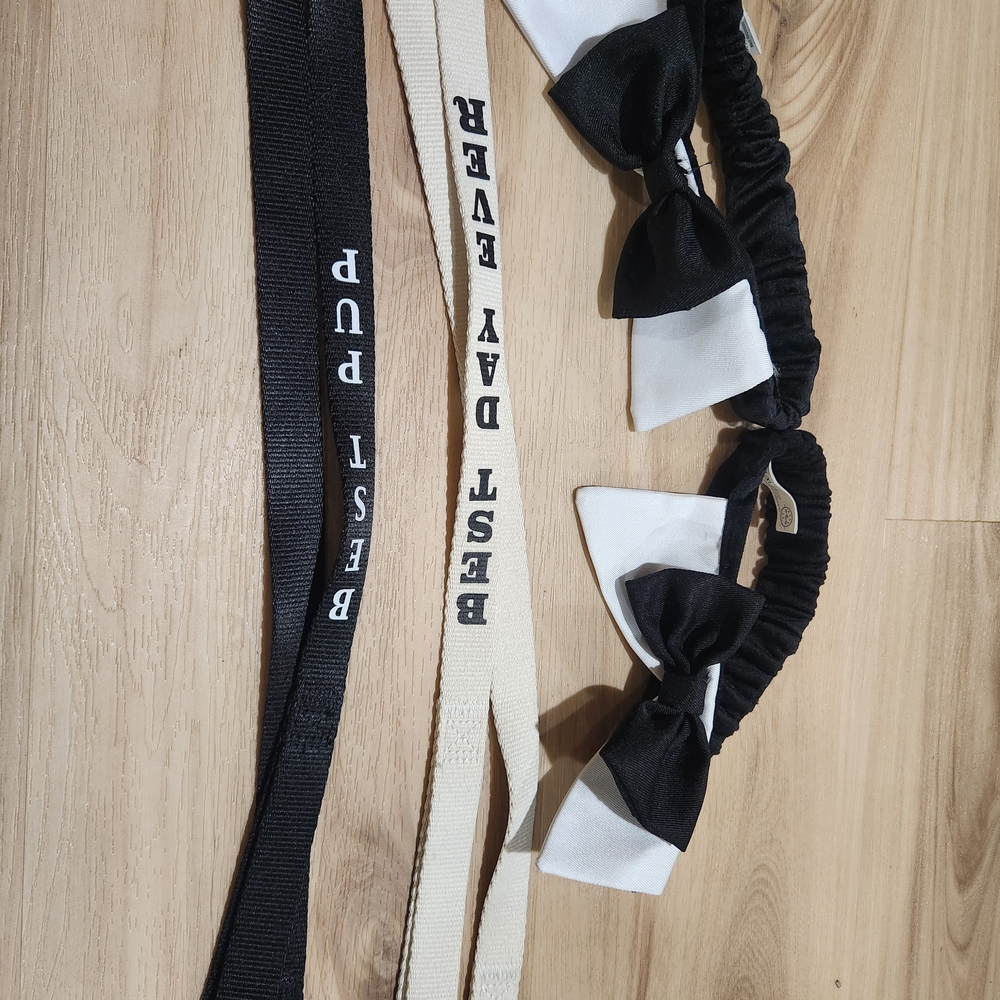 Bowties For Dogs And Wedding Day Leash Set